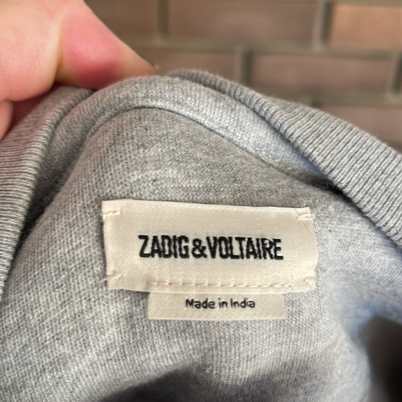 Zadig & Voltaire beaded sweatshirt, size small - Picture 4 of 12